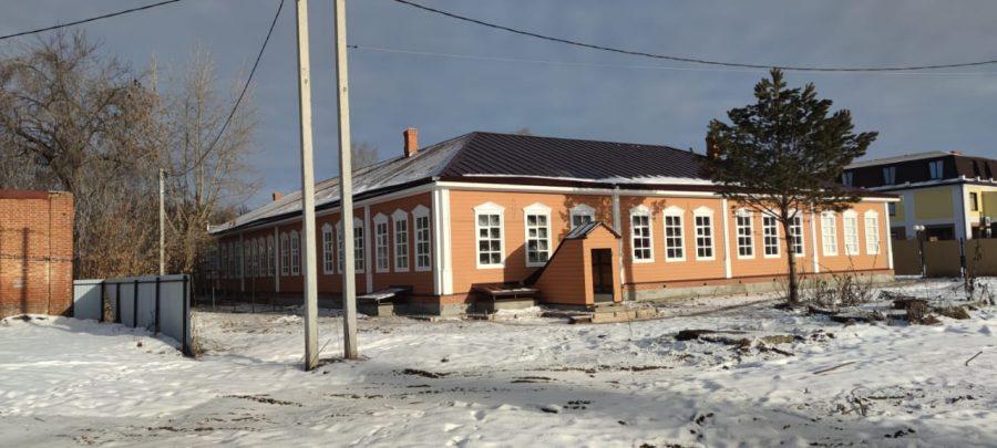 Отремонтированный фасад здания музея Ершова в г. Ишим